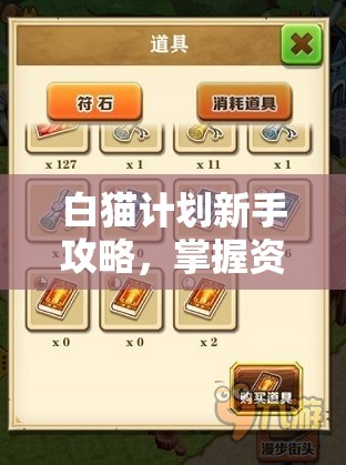 白猫计划新手攻略，掌握资源管理艺术，轻松通关三皇冠副本
