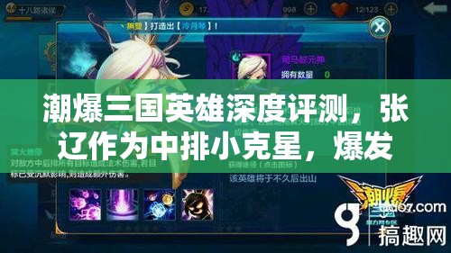 潮爆三国英雄深度评测，张辽作为中排小克星，爆发能力超给力详解