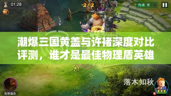 潮爆三国黄盖与许褚深度对比评测，谁才是最佳物理盾英雄？