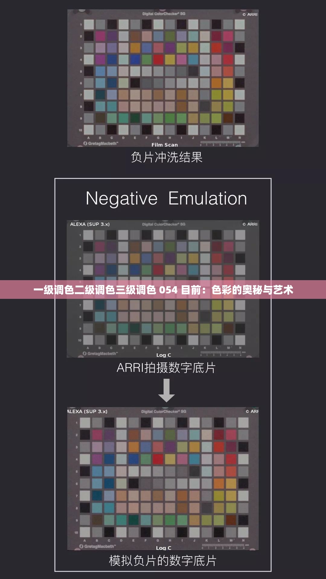 一级调色二级调色三级调色 054 目前：色彩的奥秘与艺术