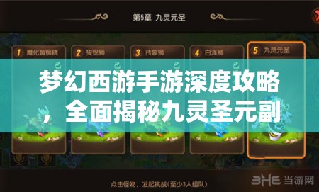梦幻西游手游深度攻略，全面揭秘九灵圣元副本的通关秘籍与技巧