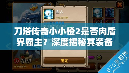 刀塔传奇小小橙2是否肉盾界霸主？深度揭秘其装备配置！