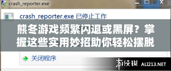 熊冬游戏频繁闪退或黑屏？掌握这些实用妙招助你轻松摆脱困扰！