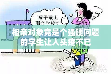 相亲对象竟是个强硬问题的学生让人头疼不已