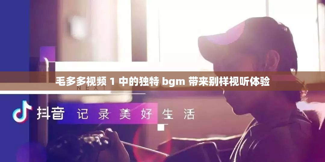毛多多视频 1 中的独特 bgm 带来别样视听体验