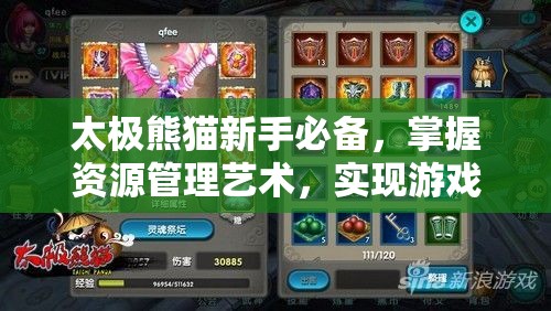 太极熊猫新手必备，掌握资源管理艺术，实现游戏快速升级攻略