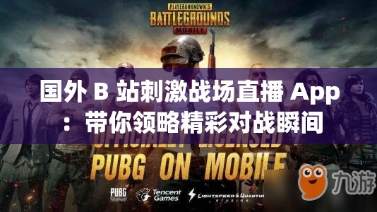 国外 B 站刺激战场直播 App ：带你领略精彩对战瞬间