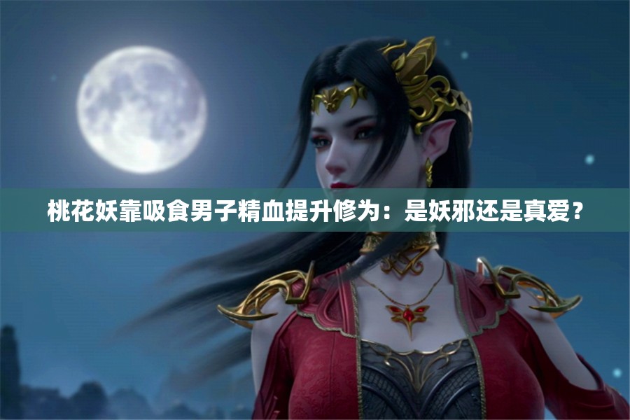 桃花妖靠吸食男子精血提升修为：是妖邪还是真爱？