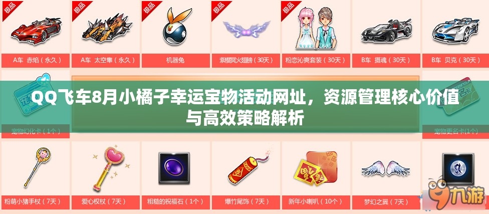 QQ飞车8月小橘子幸运宝物活动网址，资源管理核心价值与高效策略解析