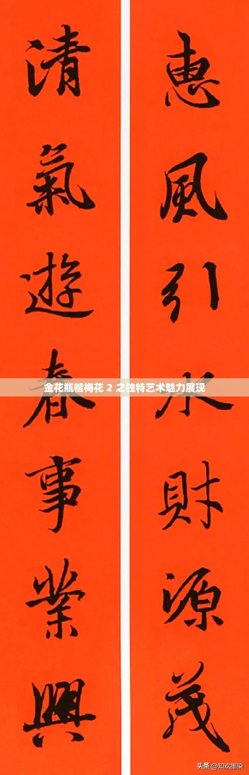 金花瓶楷梅花 2 之独特艺术魅力展现
