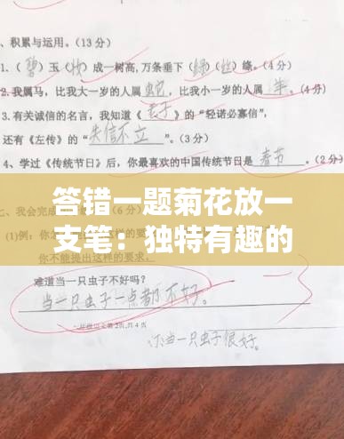 答错一题菊花放一支笔：独特有趣的答题惩罚方式