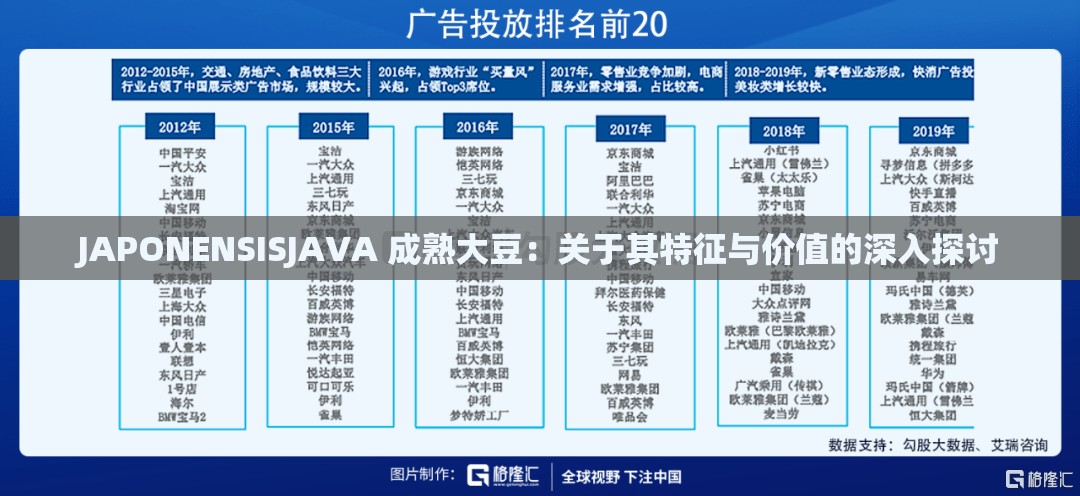 JAPONENSISJAVA 成熟大豆：关于其特征与价值的深入探讨