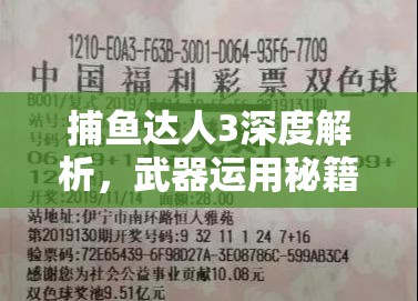 捕鱼达人3深度解析，武器运用秘籍与解锁高分实战攻略