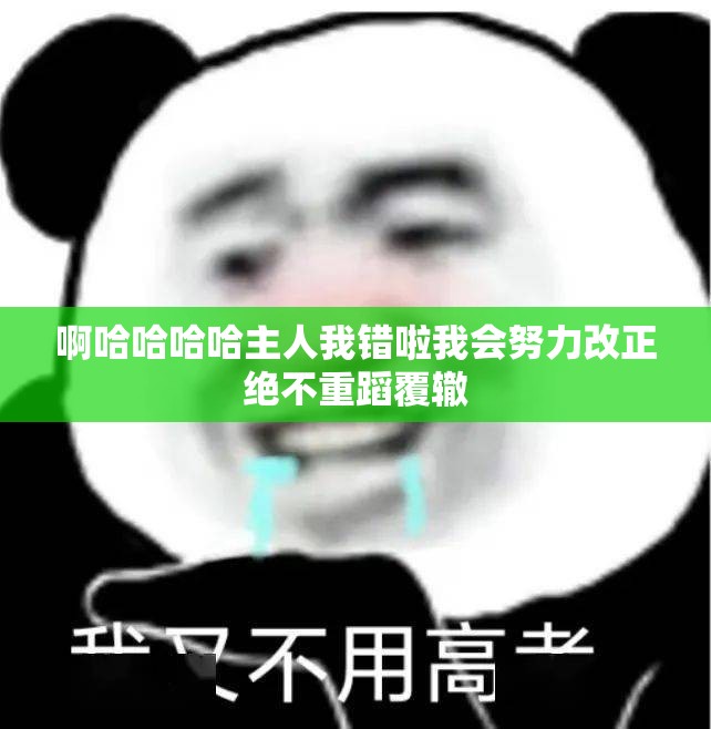 啊哈哈哈哈主人我错啦我会努力改正绝不重蹈覆辙