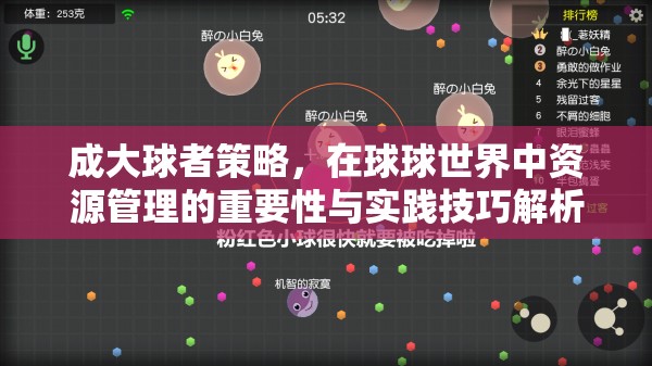 成大球者策略，在球球世界中资源管理的重要性与实践技巧解析