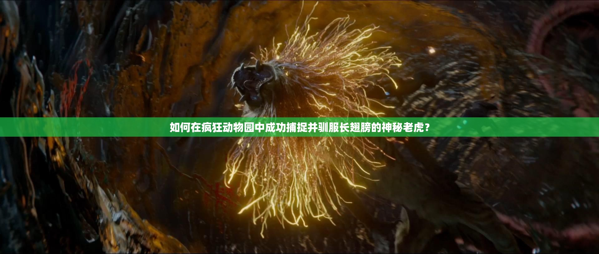 如何在疯狂动物园中成功捕捉并驯服长翅膀的神秘老虎？
