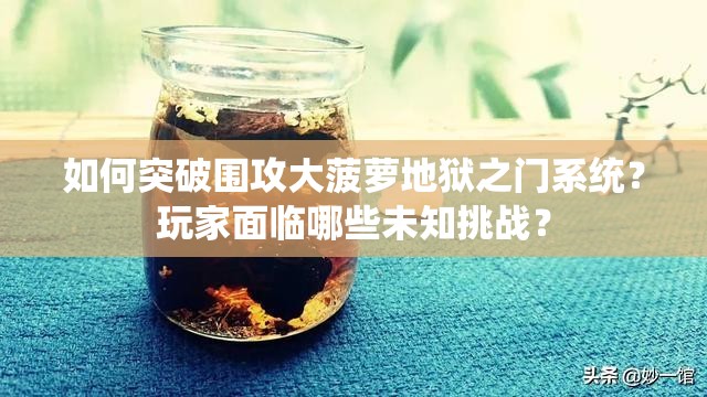 如何突破围攻大菠萝地狱之门系统？玩家面临哪些未知挑战？