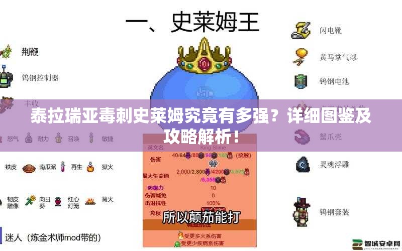 泰拉瑞亚毒刺史莱姆究竟有多强？详细图鉴及攻略解析！
