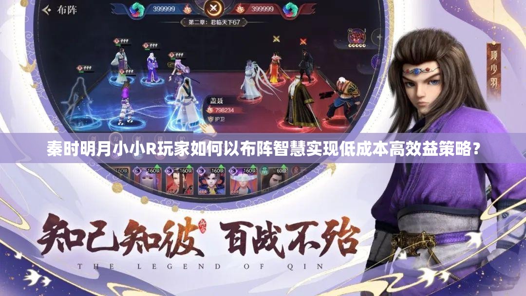 秦时明月小小R玩家如何以布阵智慧实现低成本高效益策略？