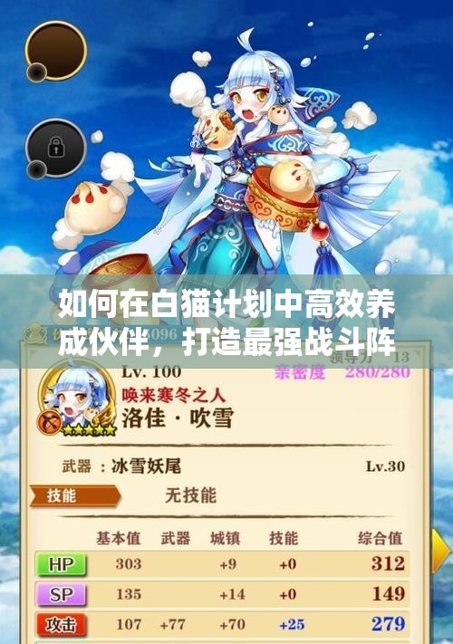 如何在白猫计划中高效养成伙伴，打造最强战斗阵容？