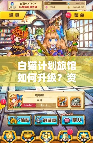 白猫计划旅馆如何升级？资源、作用及外观全面深度解析揭秘！