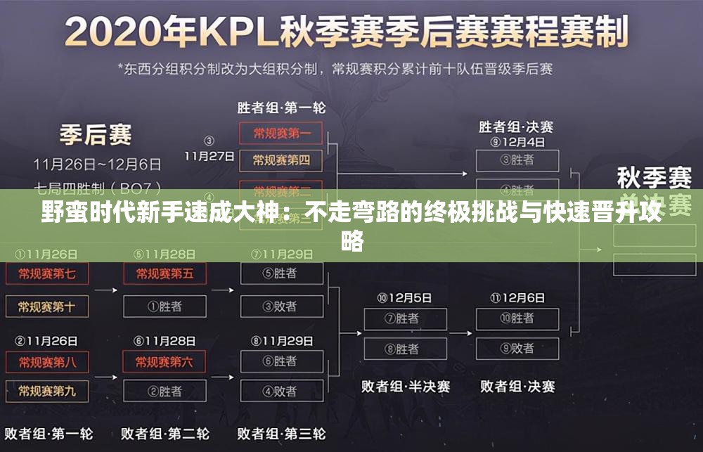 野蛮时代新手速成大神：不走弯路的终极挑战与快速晋升攻略