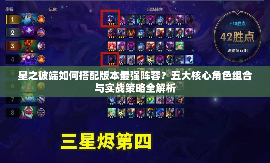星之彼端如何搭配版本最强阵容？五大核心角色组合与实战策略全解析