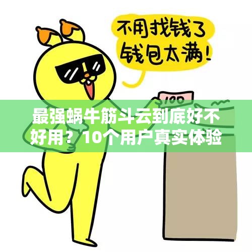 最强蜗牛筋斗云到底好不好用？10个用户真实体验告诉你答案
